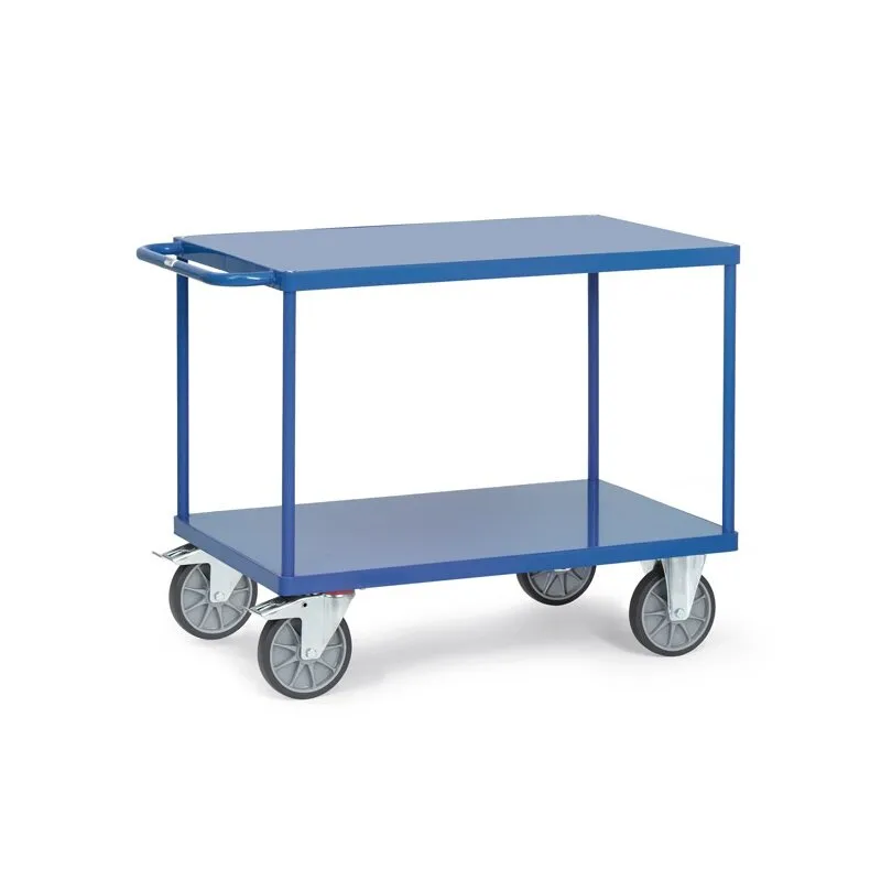 Schwerer Tischwagen mit Stahlblechplattform Tragkraft: 500kg - Ladefläche: 850x500mm