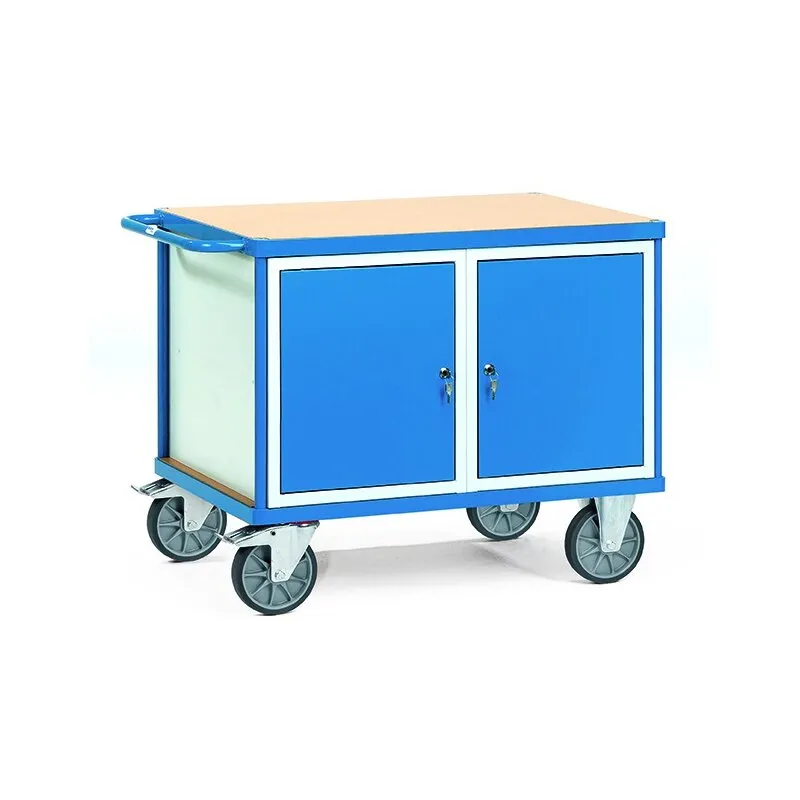 Schwerer Werkstattwagen mit 2 Türen - Ladefläche 1050 x 700mm