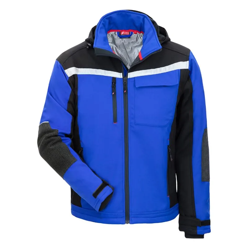 Softshelljacke MotionTex Plus 7181 königsblau / schwarz Gr. 3XL Nitras