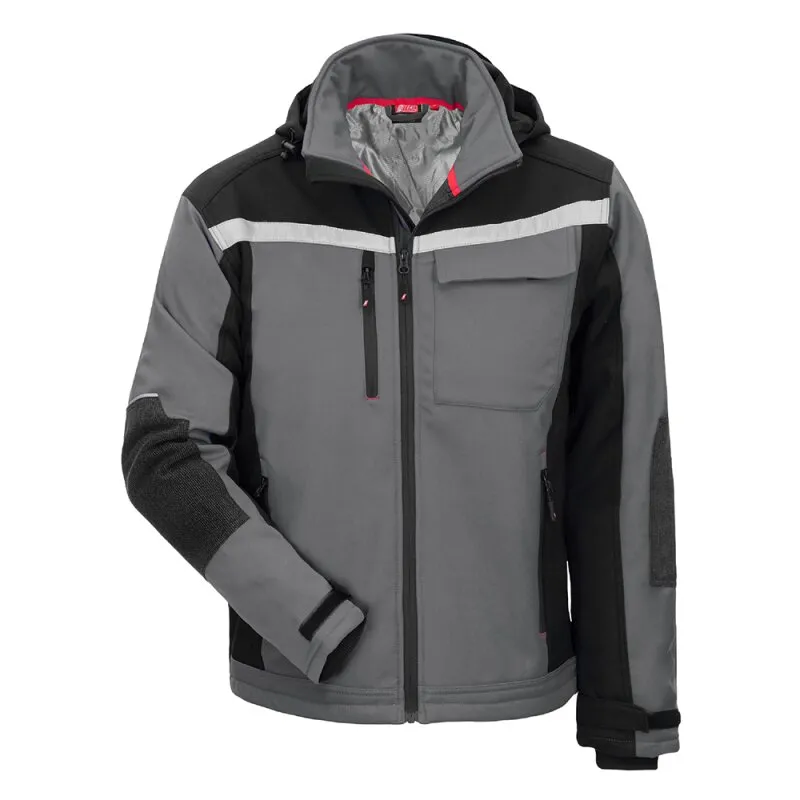 Softshelljacke MotionTex Plus 7182 grau / schwarz Gr. XL Nitras