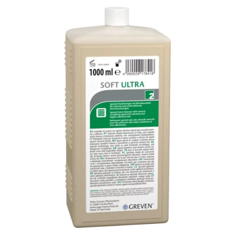 Spezial-Handreiniger GREVEN Soft Ultra 1-L-Hartflasche