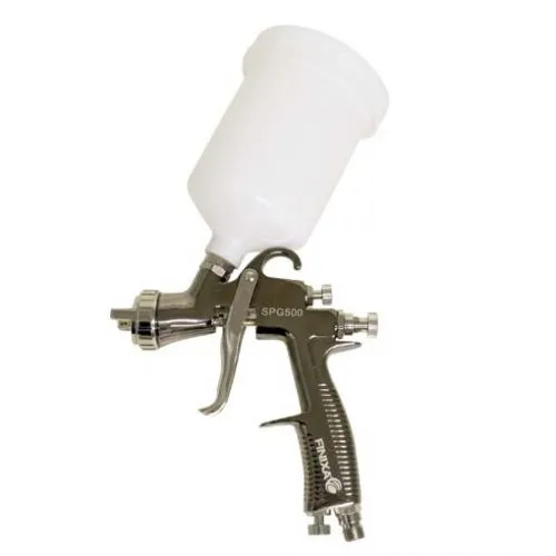 Finixa Spritzpistole CC500 schwarz verchro. ohne Düsensatz mit Becher