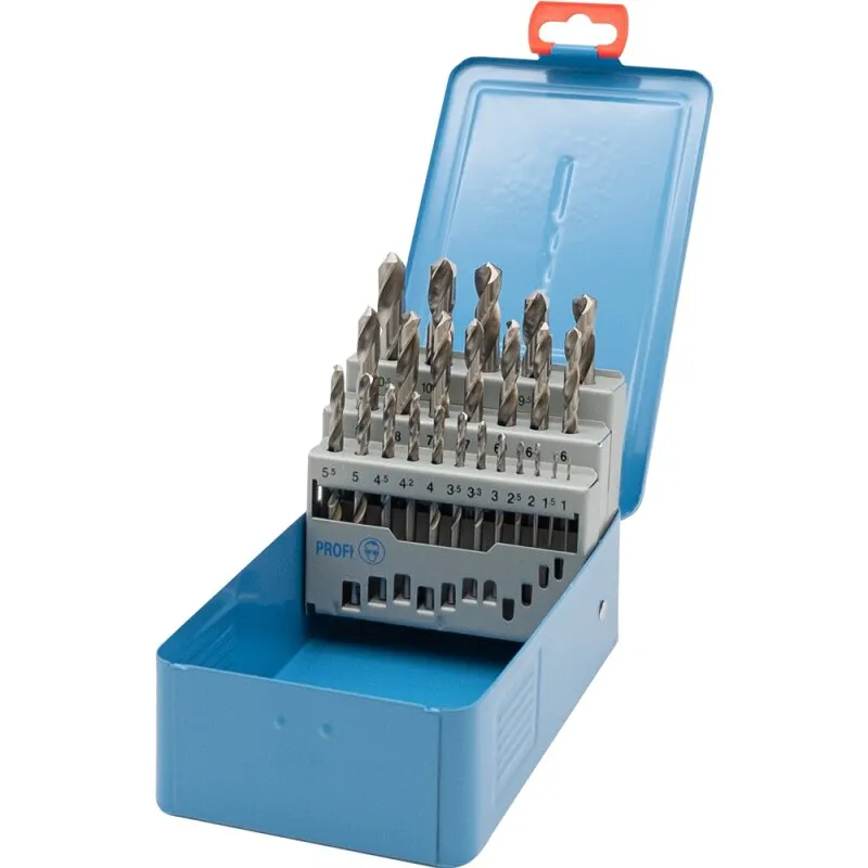 Spiralbohrersatz 1 - 10,5mm + Kernlochbohrer geschliffen