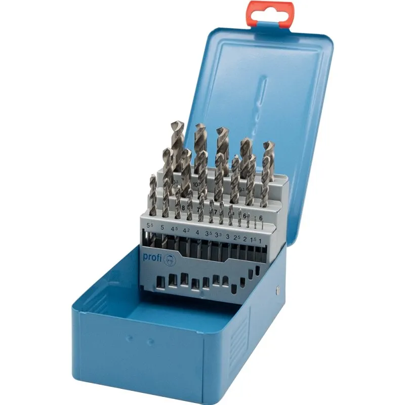 Spiralbohrersatz 1 - 10,5mm + Kernlochbohrer HSCO