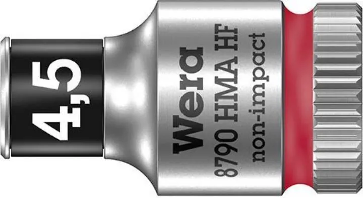 Wera Steckschlüsseleinsatz mit Haltefunktion 6-kant lang 1/4 Zoll 4,5 mm