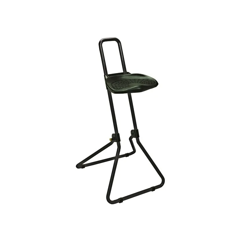 Stehhilfe PU Sitz  schwarz - Gestell schwarz  "die Klappbare"