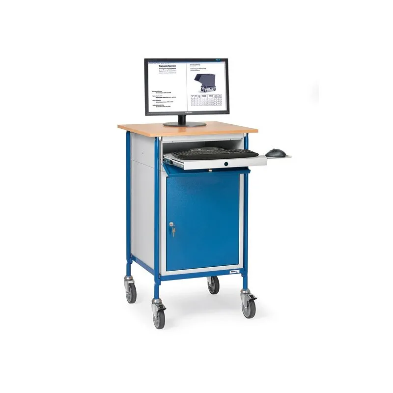 Stehpult mit 1 Tür und Tastaturschublade