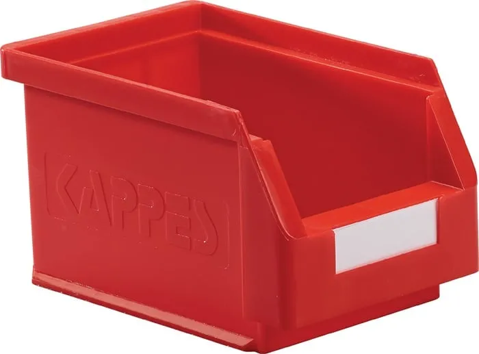 Sichtlagerkasten L230xB140xH130mm PE rot RASTERPLAN