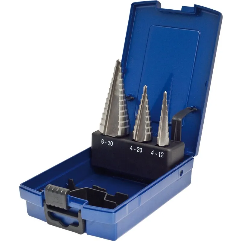 Stufenbohrersatz HSSE 4-30 mm 3-tlg