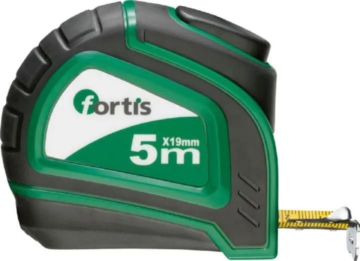 Fortis Taschenbandmaß Bandstopp 5mx19 mm