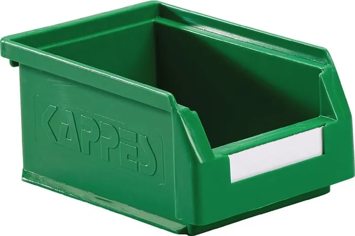 Sichtlagerkasten L160xB105xH75mm PE grün RASTERPLAN