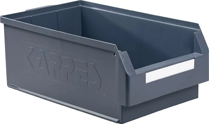 Sichtlagerkasten L500xB300xH200mm PE grau RASTERPLAN