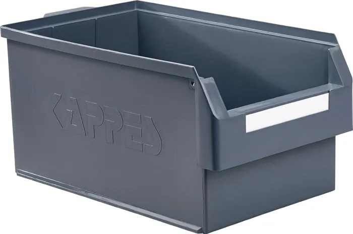 Sichtlagerkasten L500xB300xH250mm PE grau RASTERPLAN