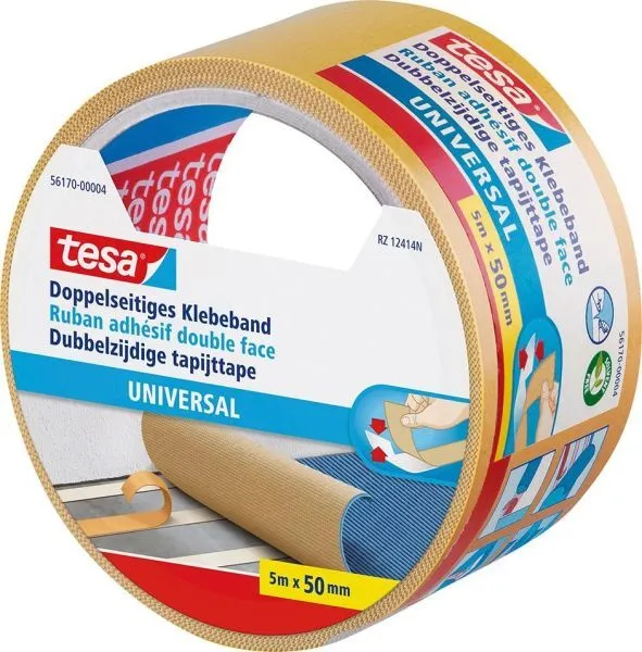 Tesa Verlegeband 56171 doppelseitig 50 mm Rolle mit 10 Meter (Inhalt: 10 Meter - 0.53 € / 1 Meter)