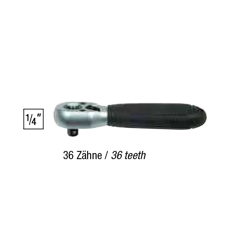 Umschaltknarre 1/4" 36 Zähne