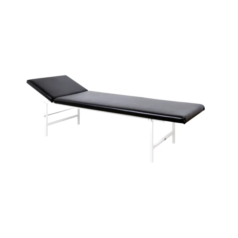 Untersuchungsliege schwarz Kopfteil verstellbar