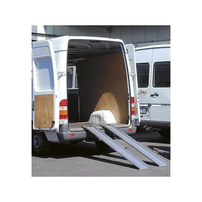 Verladeschiene Aluminium faltbar, rutschsicher mit Rand