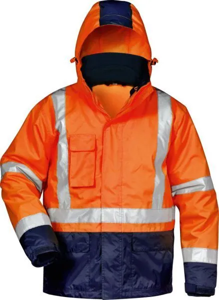 Safestyle Warnschutzjacke Udo Größe L orange marine