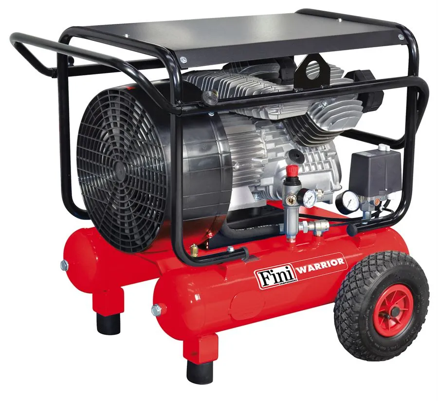 FINI Kolbenkompressor Warrior 592M BuildAir fahrbar 3 kW 20l Kesselinhalt