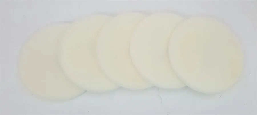 ACH Easy Polierpad Ø 145mm x 8mm weiss hart Klett 5er Pack