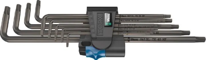 Wera Winkelschraubendreher Satz Torx lang mit Haltefunktion 9 Teile