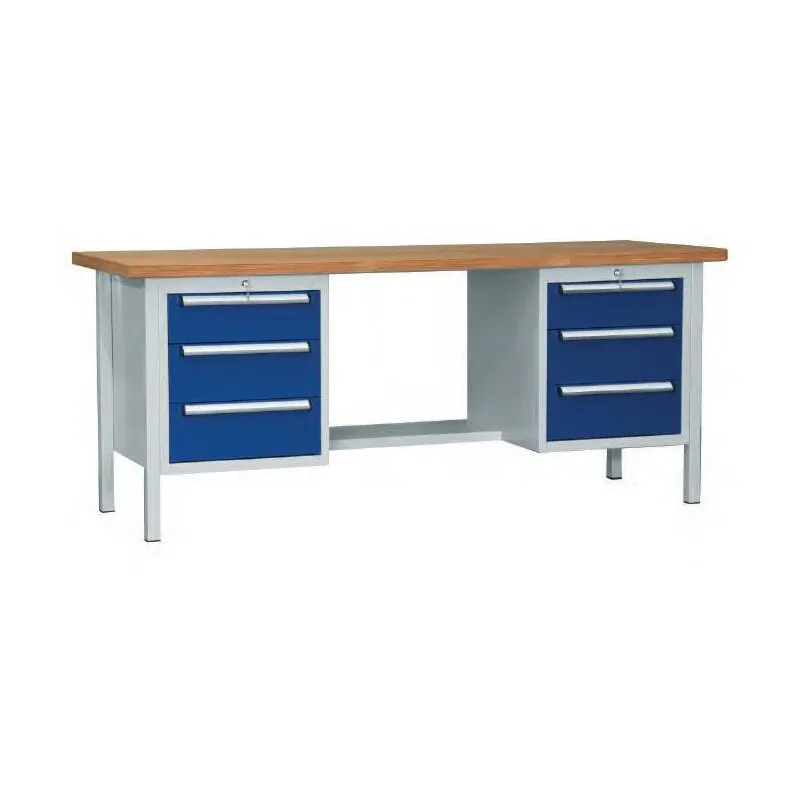 Werkbank 2000mm mit 6 Schubladen