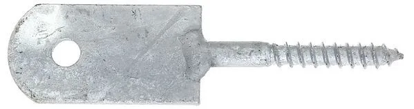Alberts Zaunriegelhalter feuerverzinkt zum Anschrauben Holzgewinde 8x60mm Länge 120mm